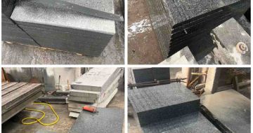 泸州 芝麻黑地铺石材