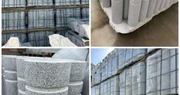 泸州 芝麻白花岗岩挡车柱、隔离柱多少钱