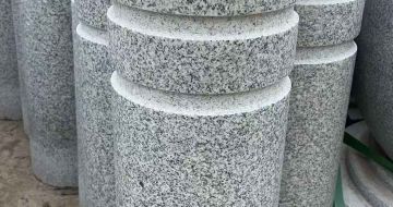 泸州 芝麻白花岗岩挡车柱、隔离柱多少钱