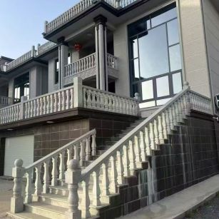 泸州 芝麻白别墅阳台栏杆，楼梯栏杆