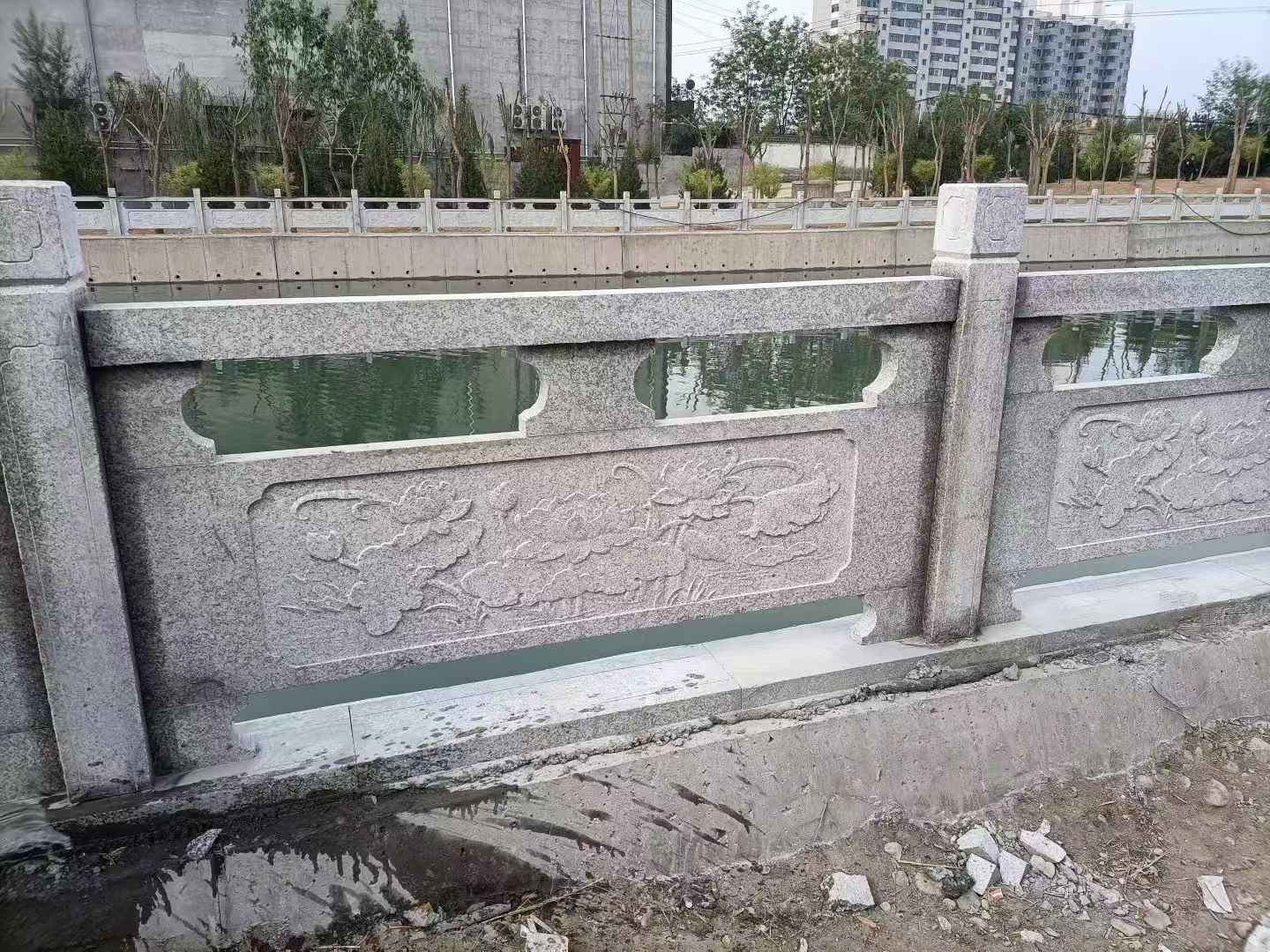 泸州 芙蓉白大花桥梁、河道,石材栏杆、围栏、护栏